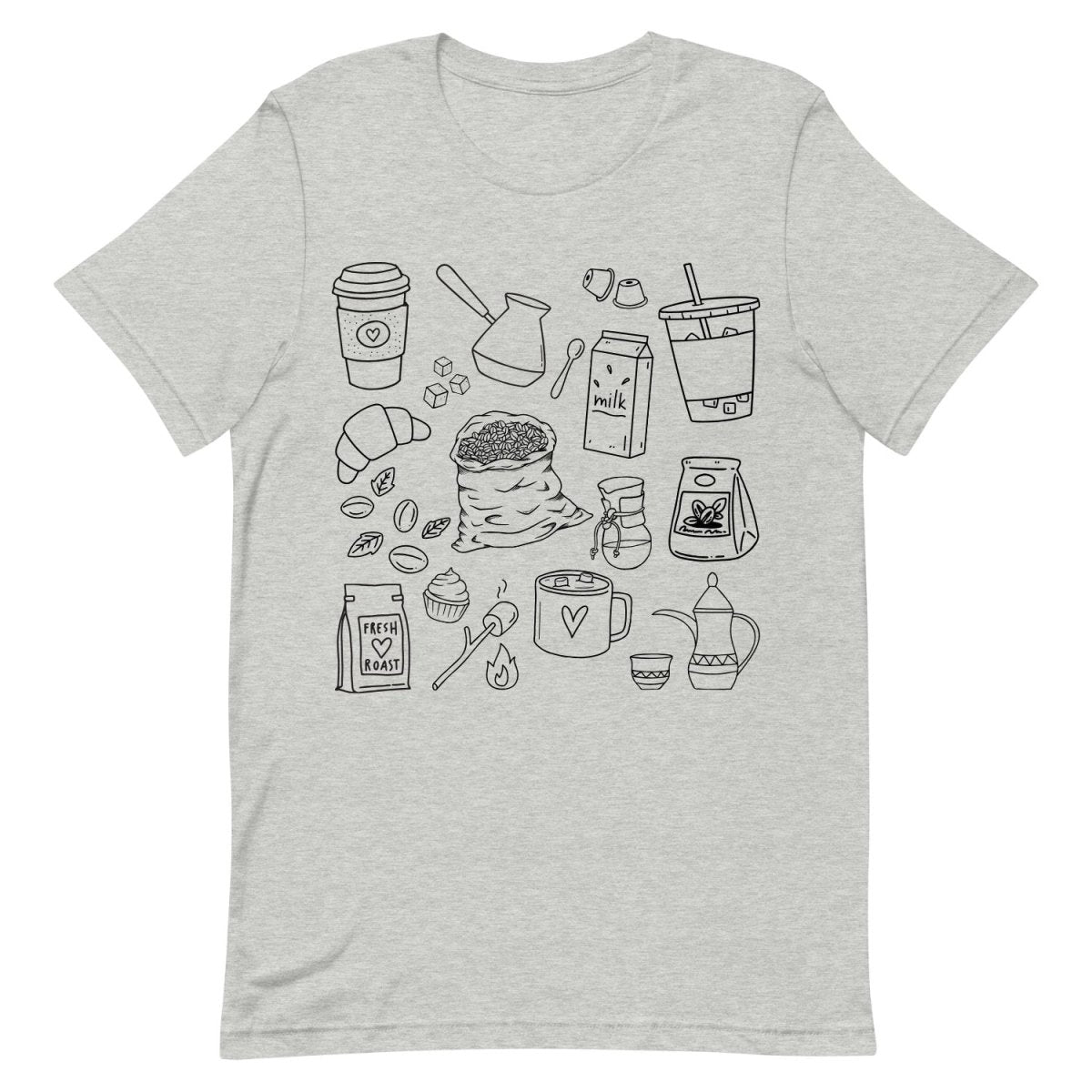 Coffee Doodles t-shirt