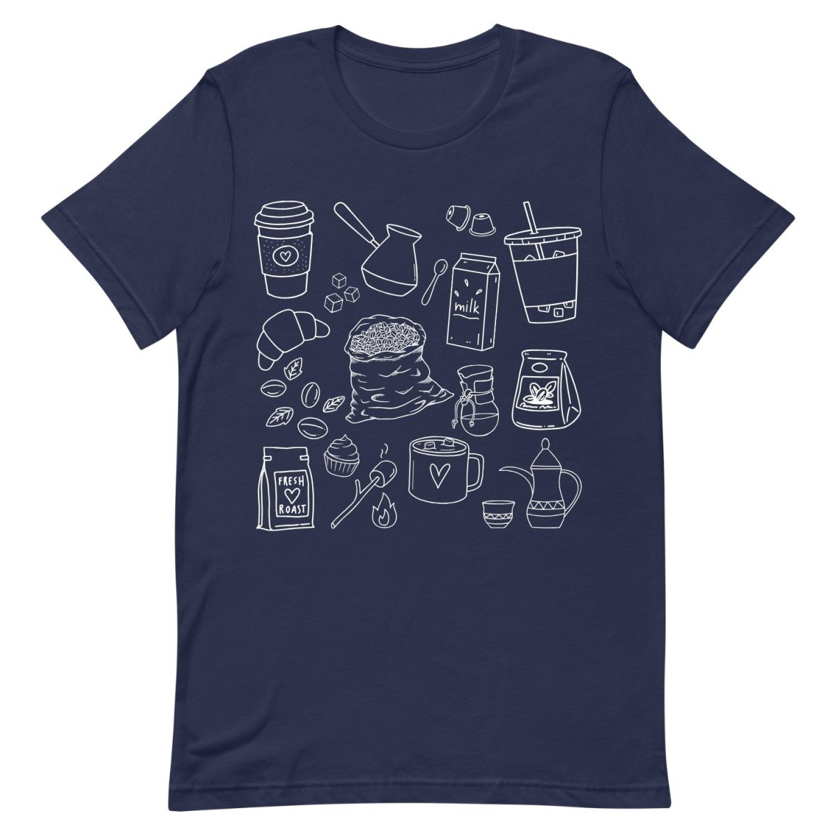 Coffee Doodles t-shirt