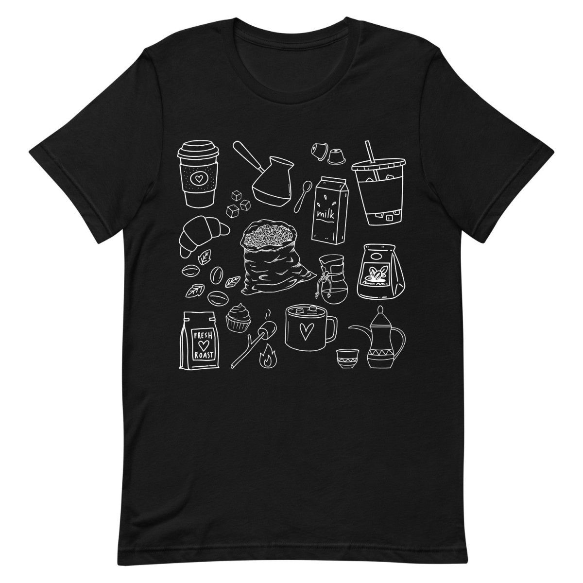 Coffee Doodles t-shirt
