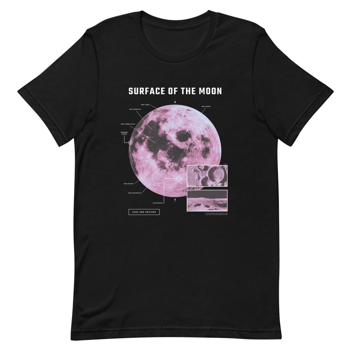 T-Shirt mit Mondoberflächen-Design