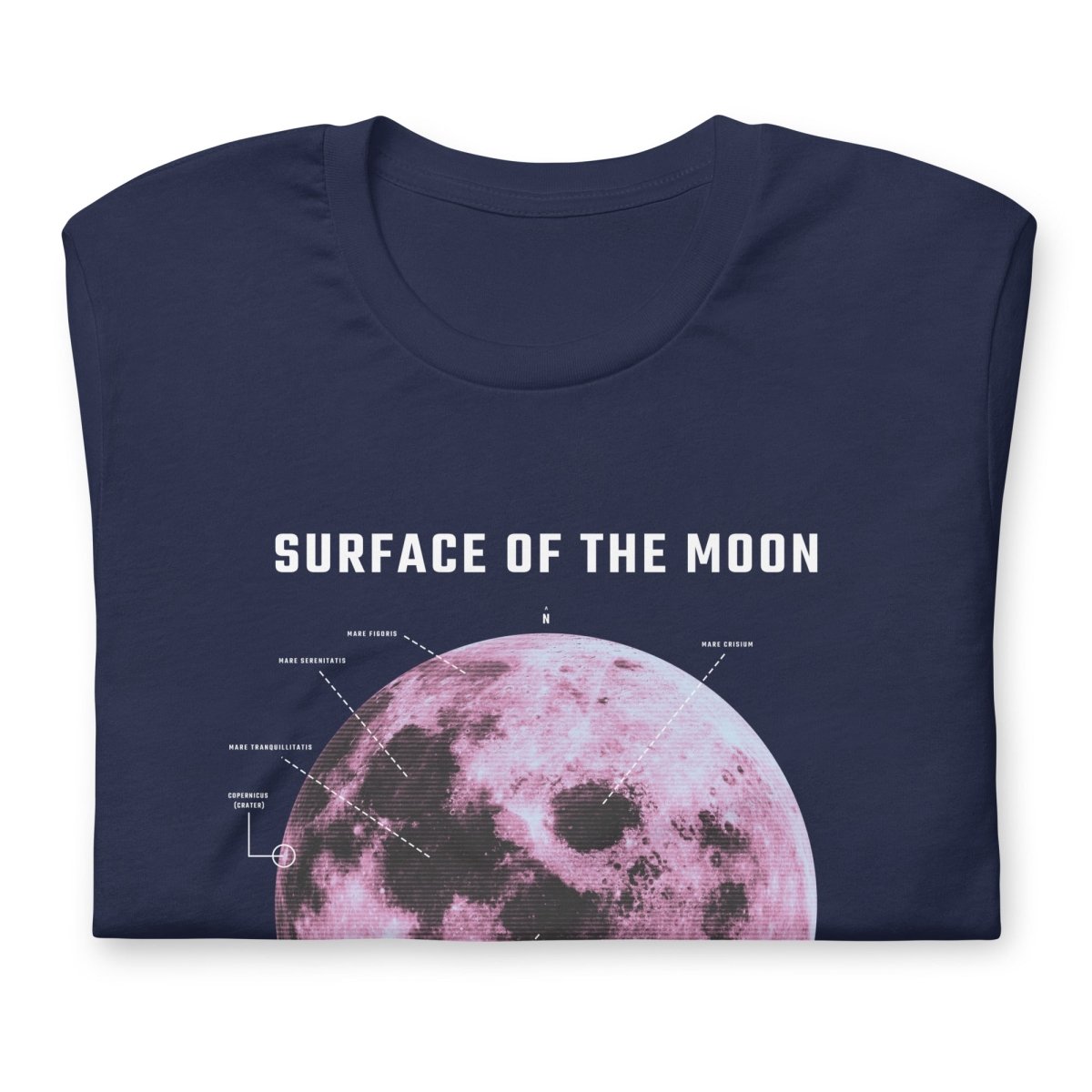 T-Shirt mit Mondoberflächen-Design