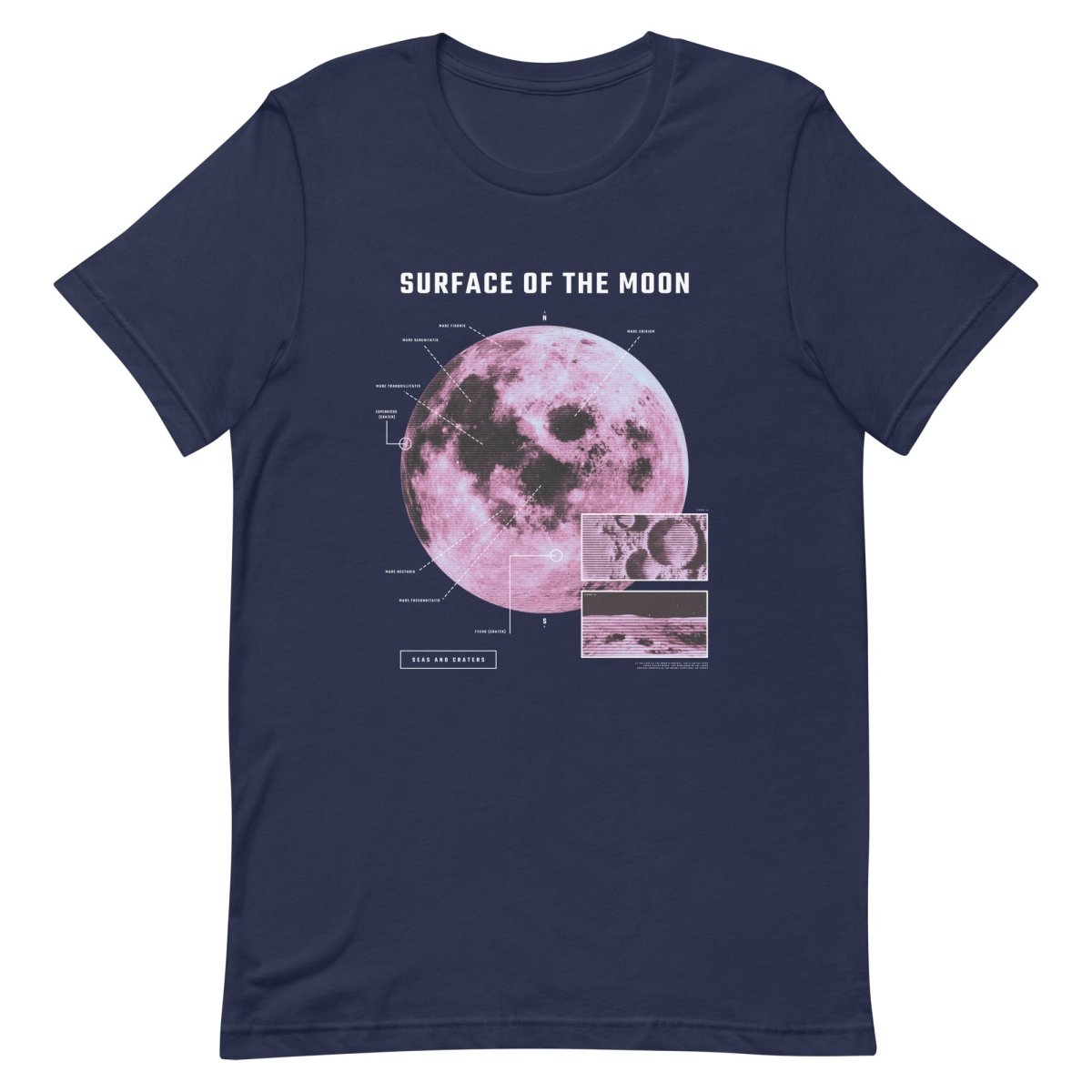 T-Shirt mit Mondoberflächen-Design